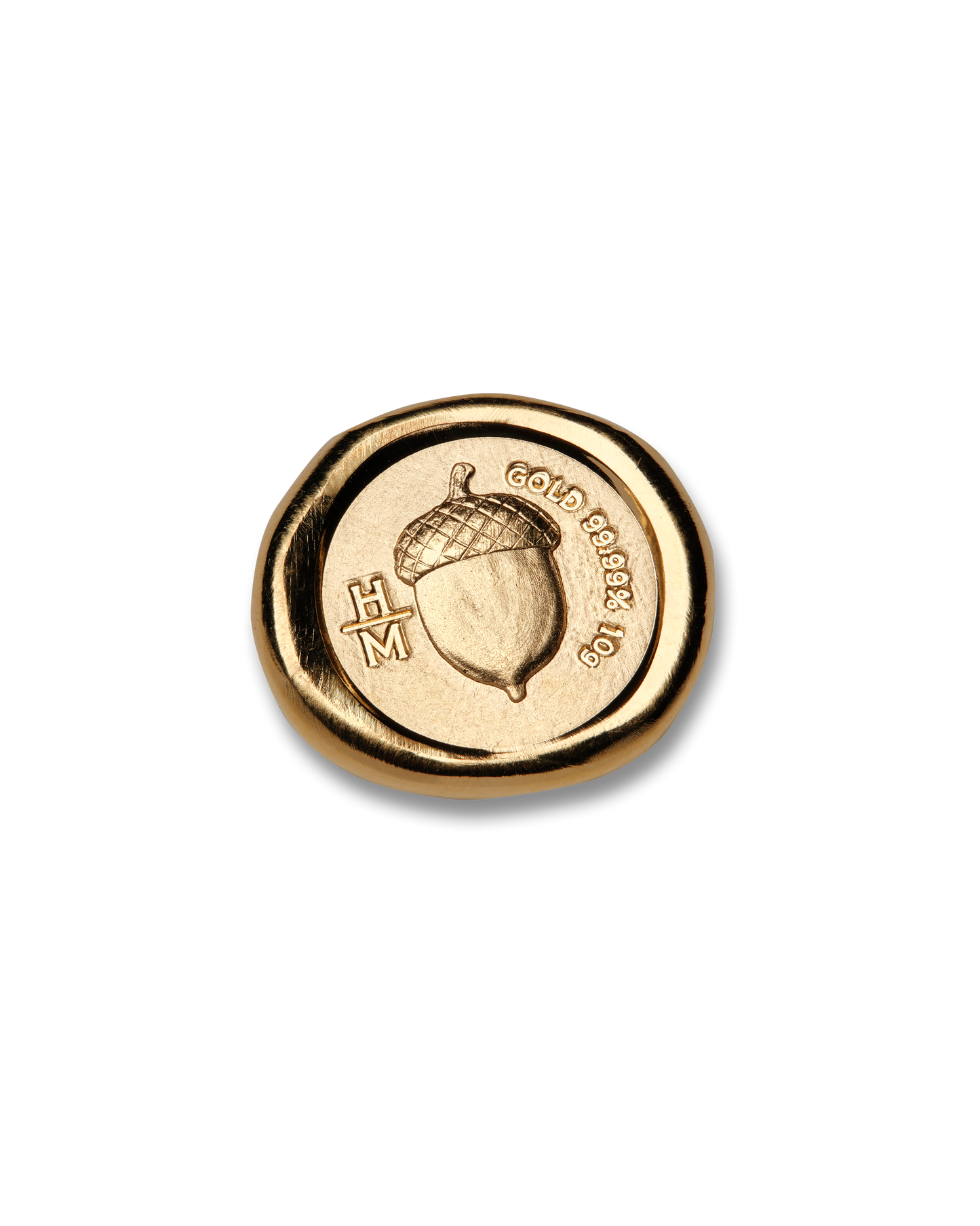 10g - Acorn Gold Cast Coin